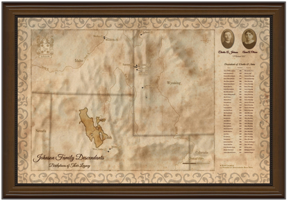 Custom Heirloom Map: Descendant Birthplaces