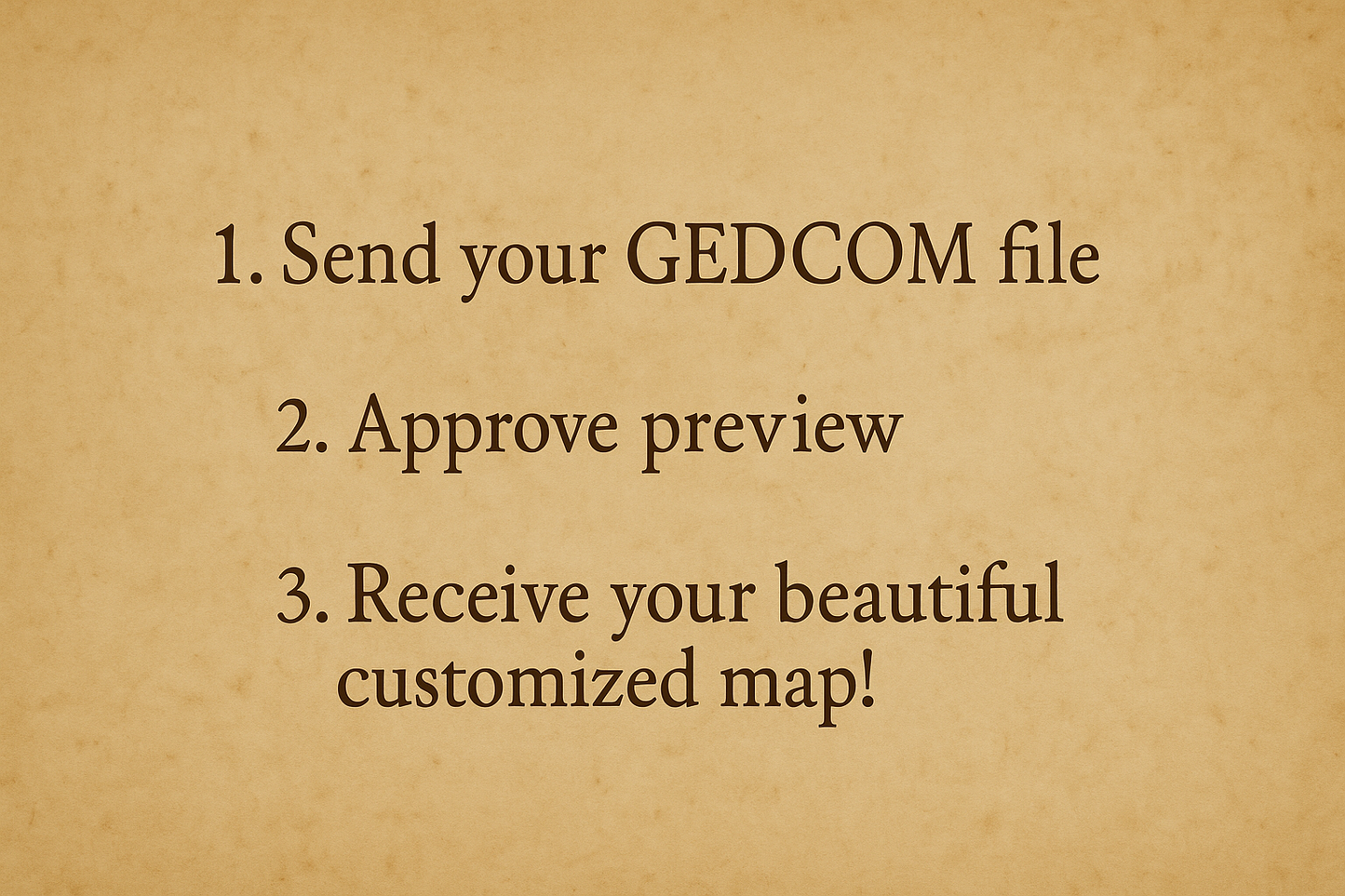 Custom Heirloom Map: Descendant Birthplaces